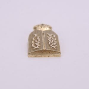 Gold Ten Commandments tablet pendant.