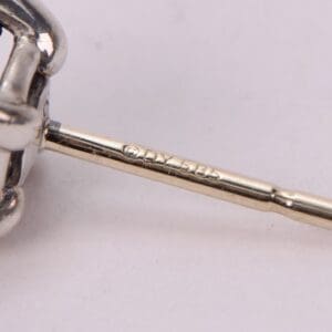 Close-up of a sterling silver jewelry clasp.
