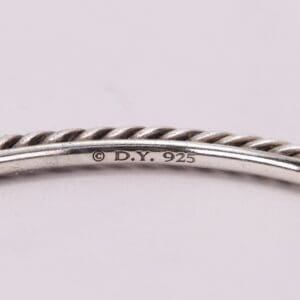 Silver bracelet with © D.Y. 925 engraving.