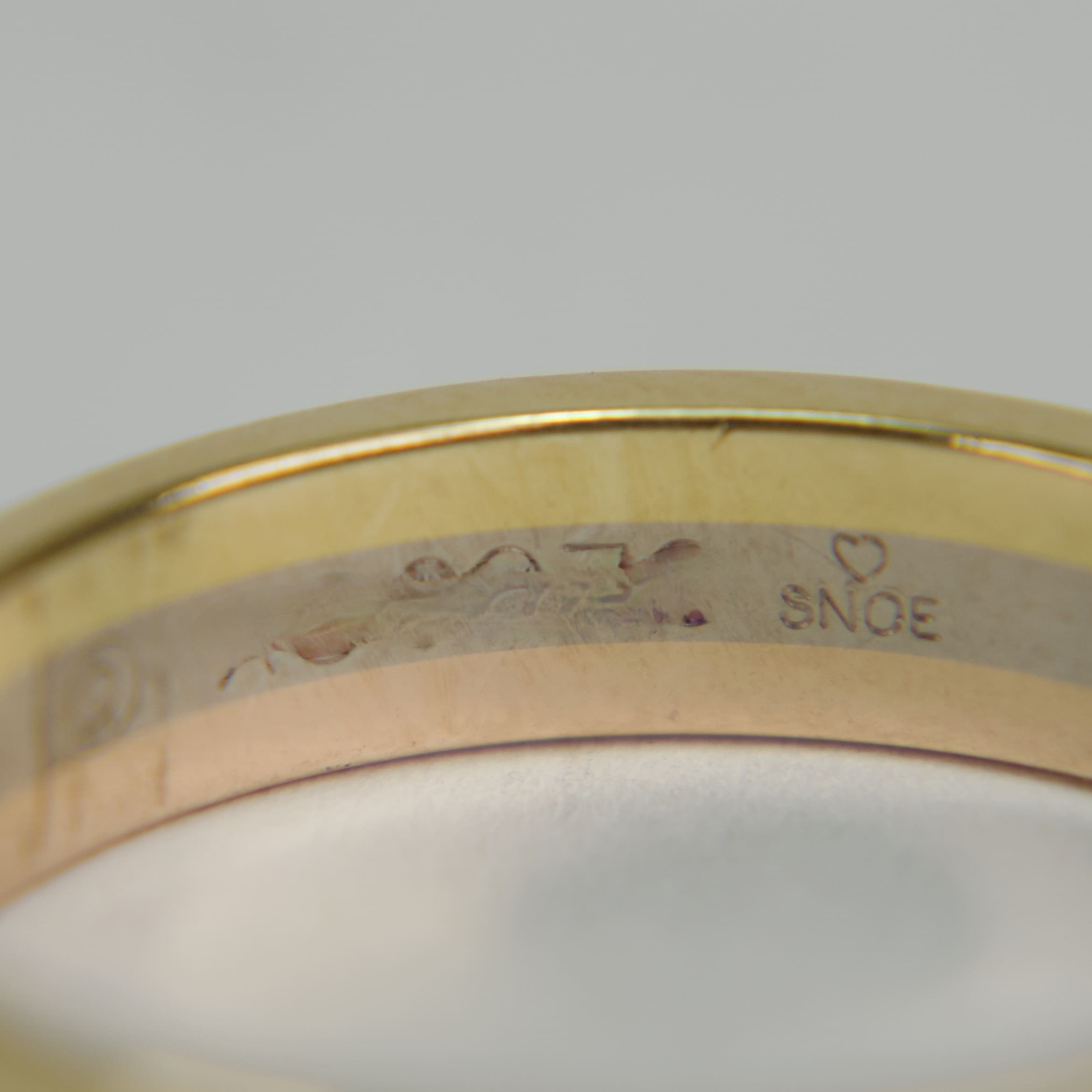 Cartier 18k Tri Gold Vendome Louis Wedding Band 10.25'' - Image 7