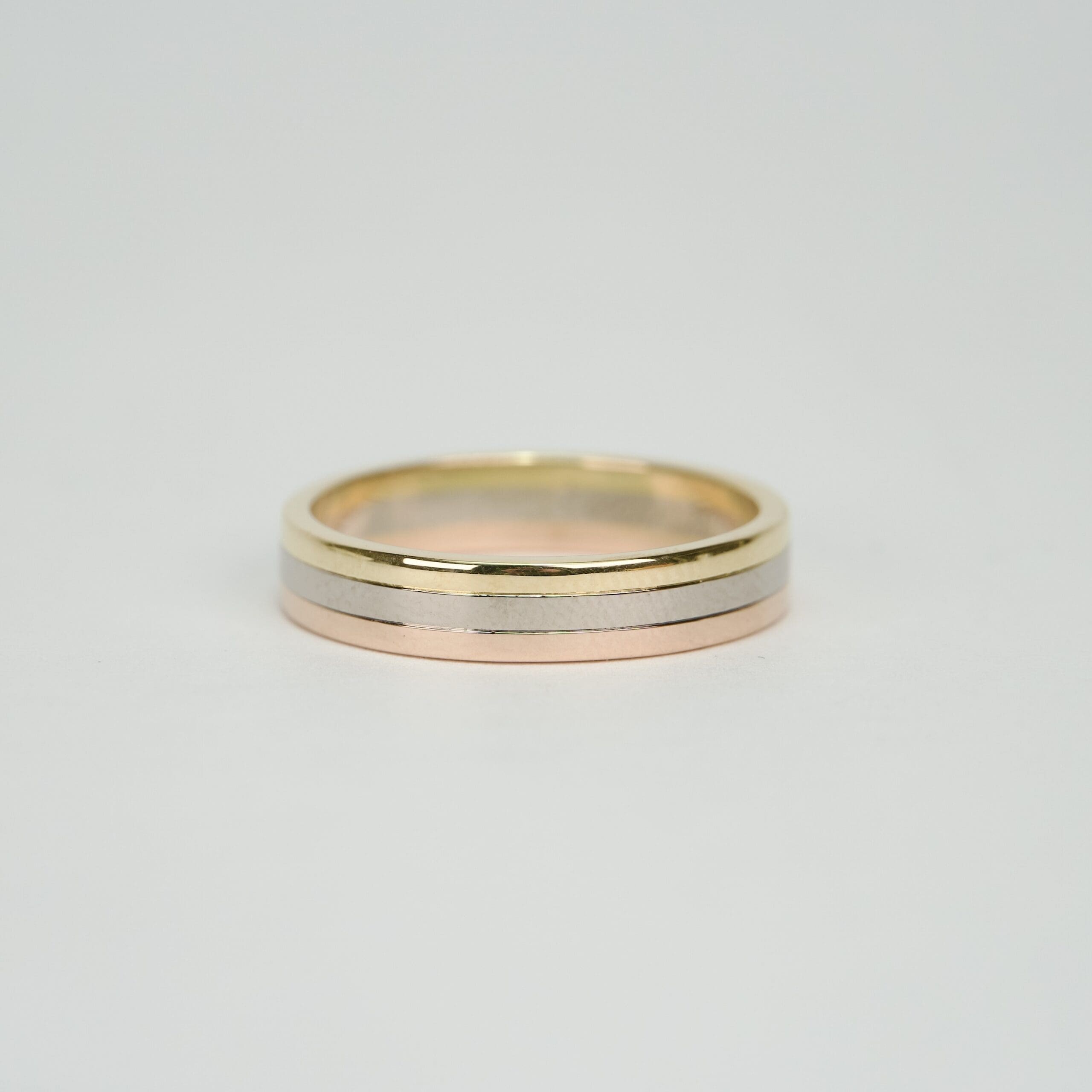 Cartier 18k Tri Gold Vendome Louis Wedding Band 10.25'' - Image 2