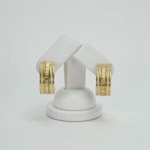 Tiffany & Co. Vintage 18k Yellow Gold Atlas Hoop Earrings