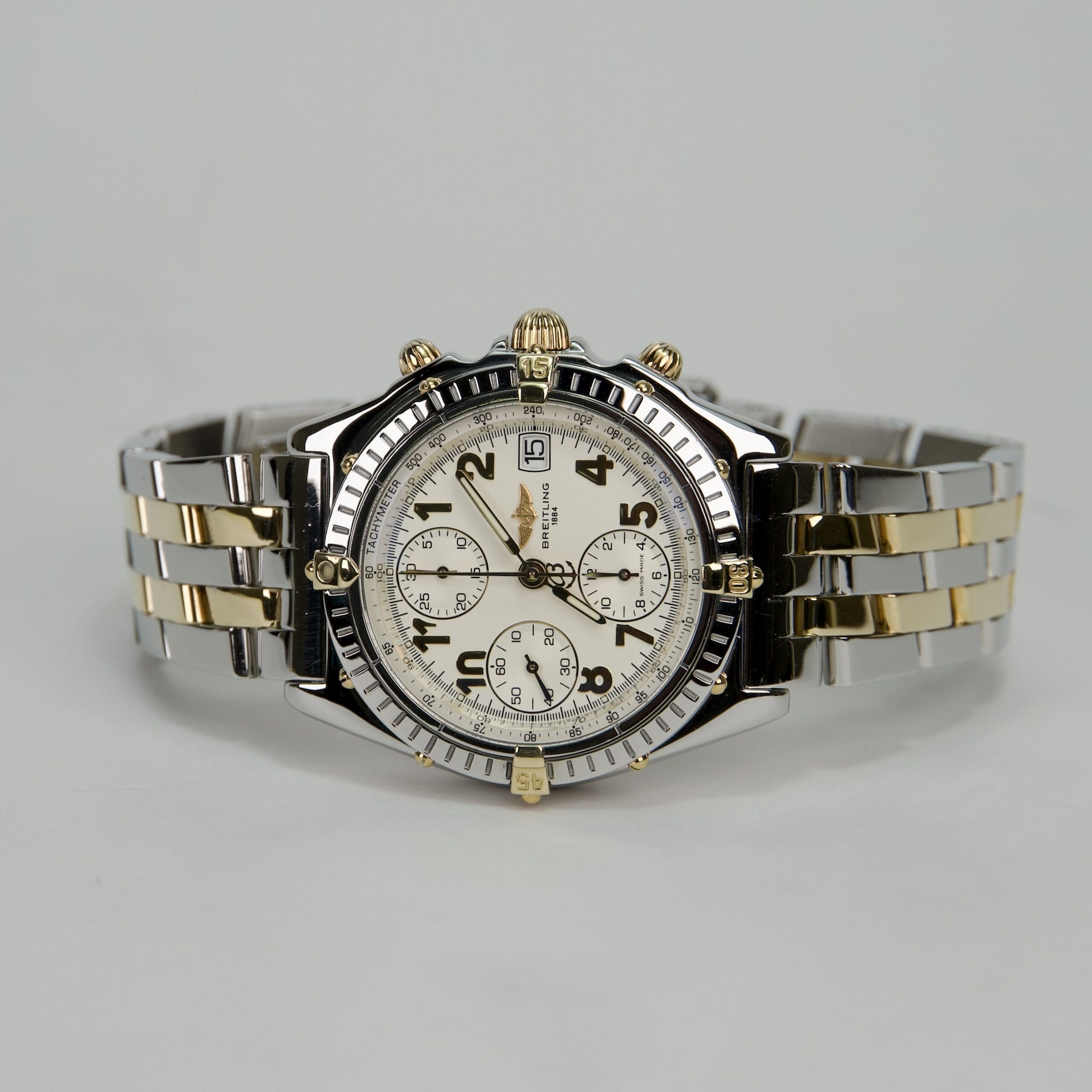 Breitling 40mm Chronomat Two-Tone White Dial B13050.1 - Image 4