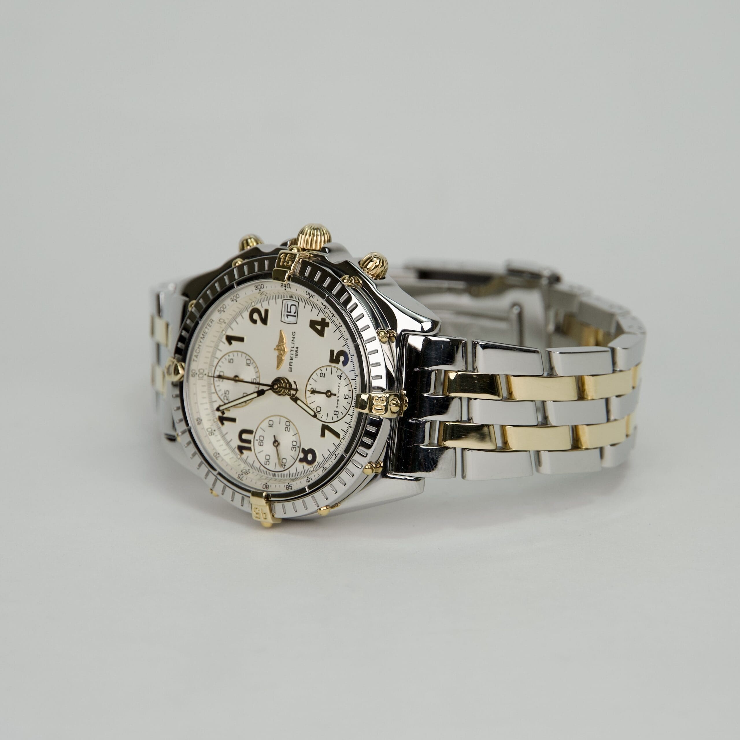 Breitling 40mm Chronomat Two-Tone White Dial B13050.1 - Image 6