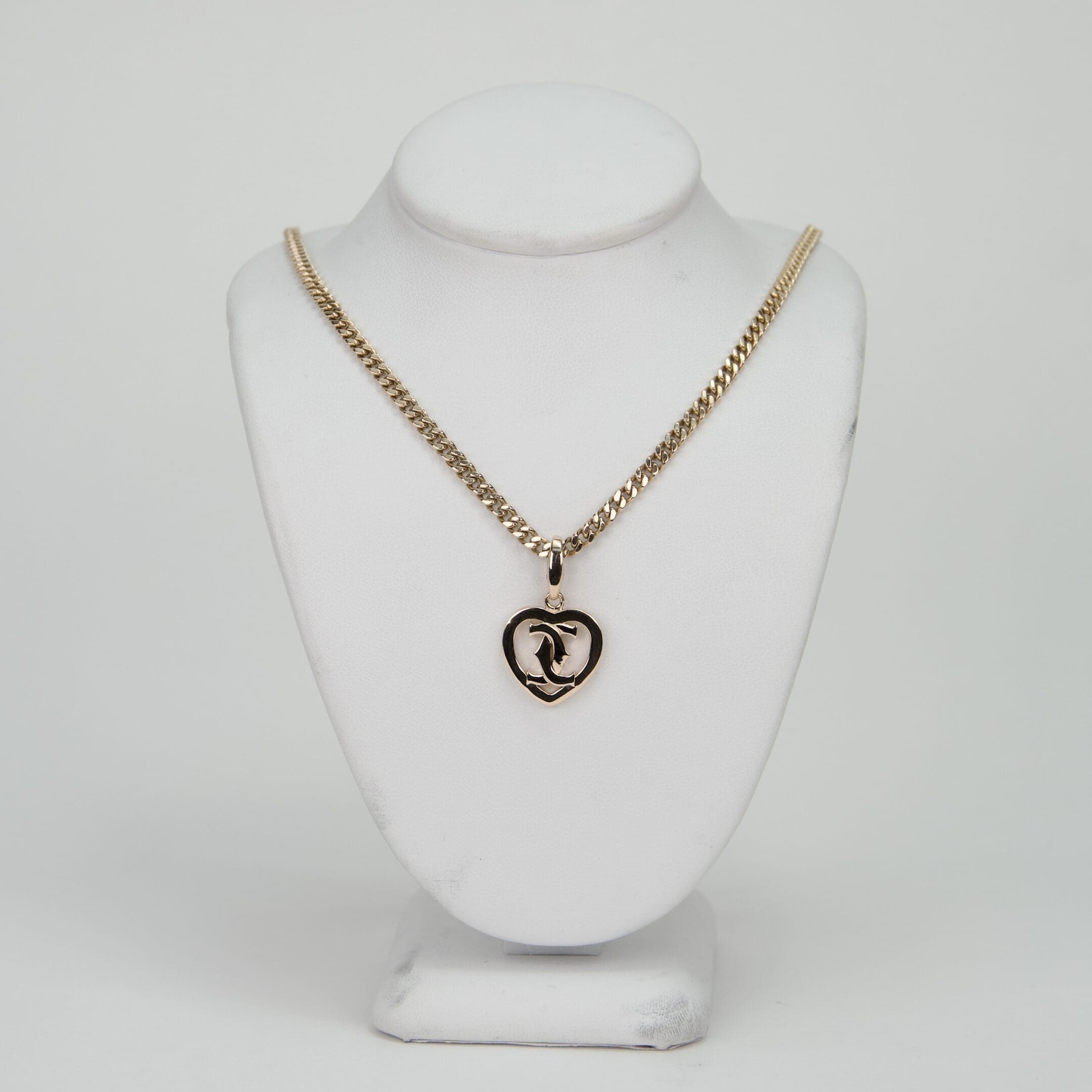 Cartier 18k Rose Gold Cartier 2C Heart Charm Pendant - Image 3