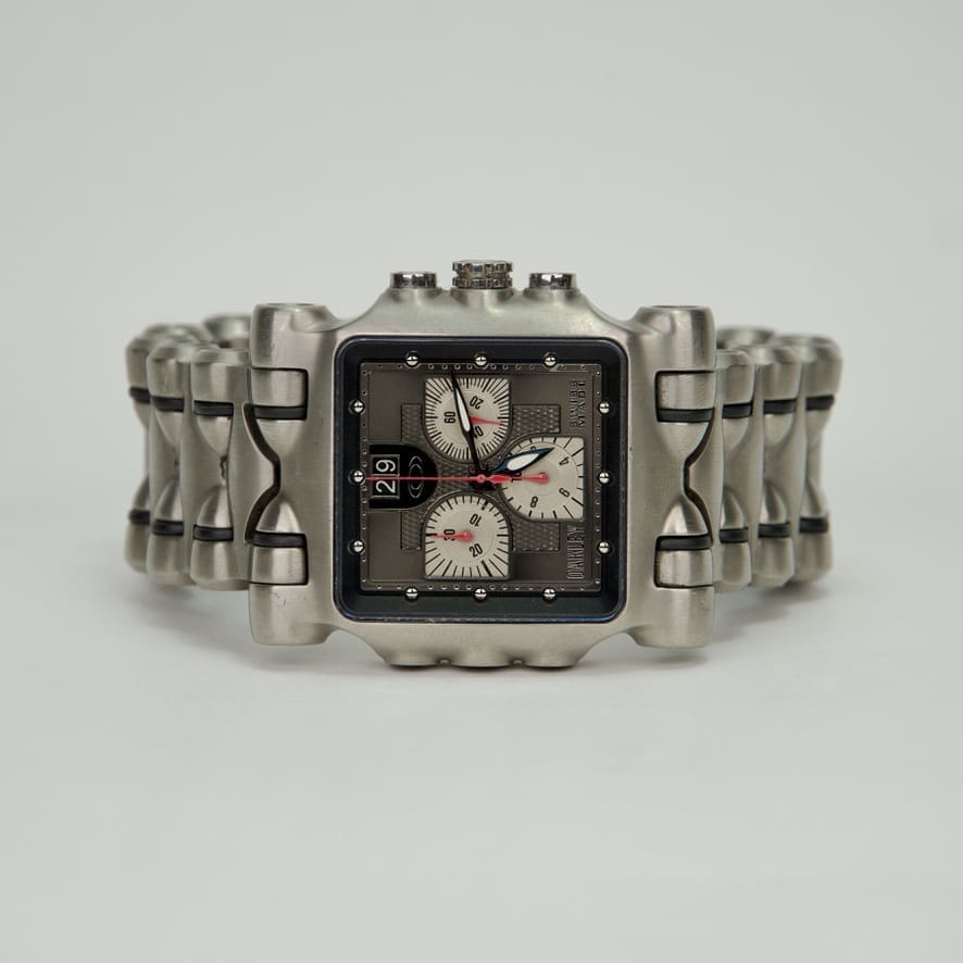Oakley Minute Machine Black Dial Chronograph Titanium 42mm Watch - Image 2