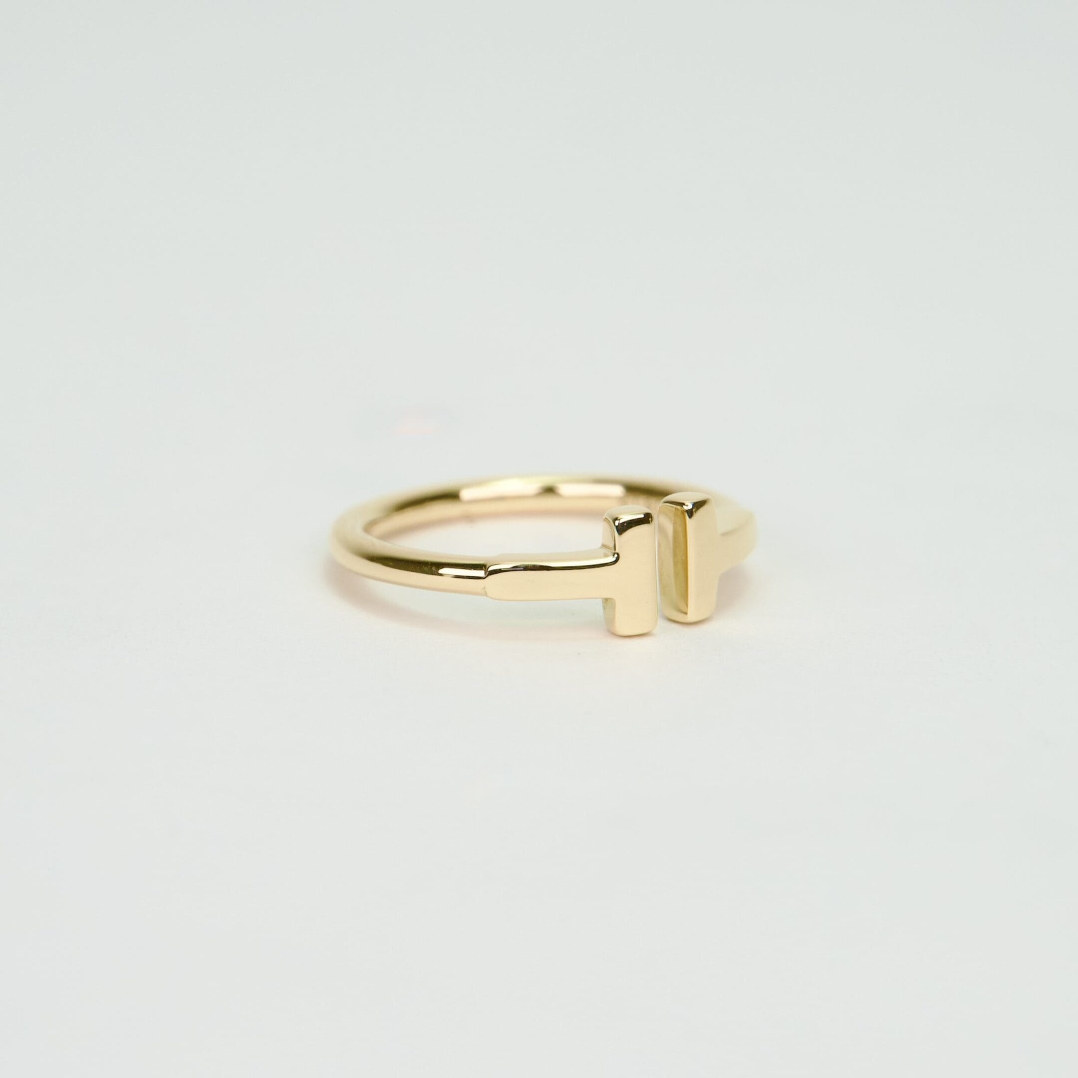 Tiffany & Co. 18k Yellow Gold T Wire Ring Size 4.5 - Image 2