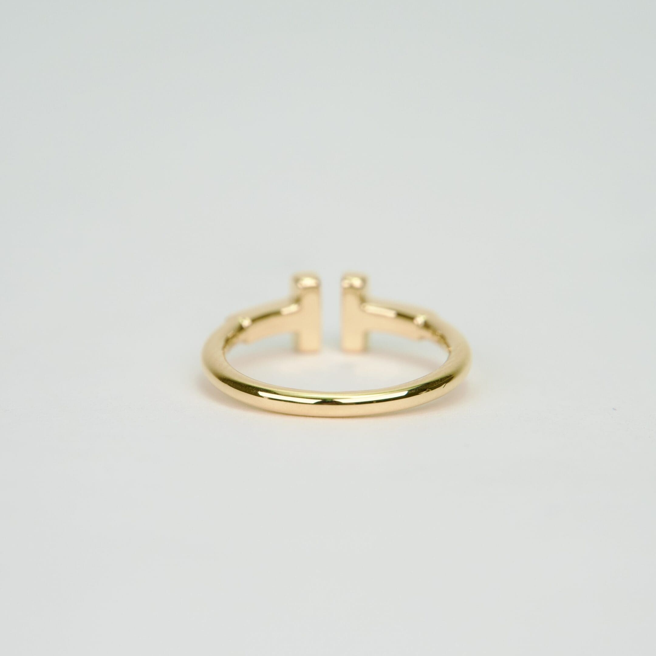 Tiffany & Co. 18k Yellow Gold T Wire Ring Size 4.5 - Image 6