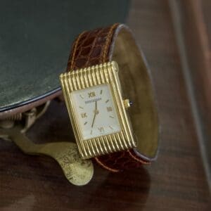 Boucheron Reflet 18k Yellow Gold 21mm Quartz Wristwatch