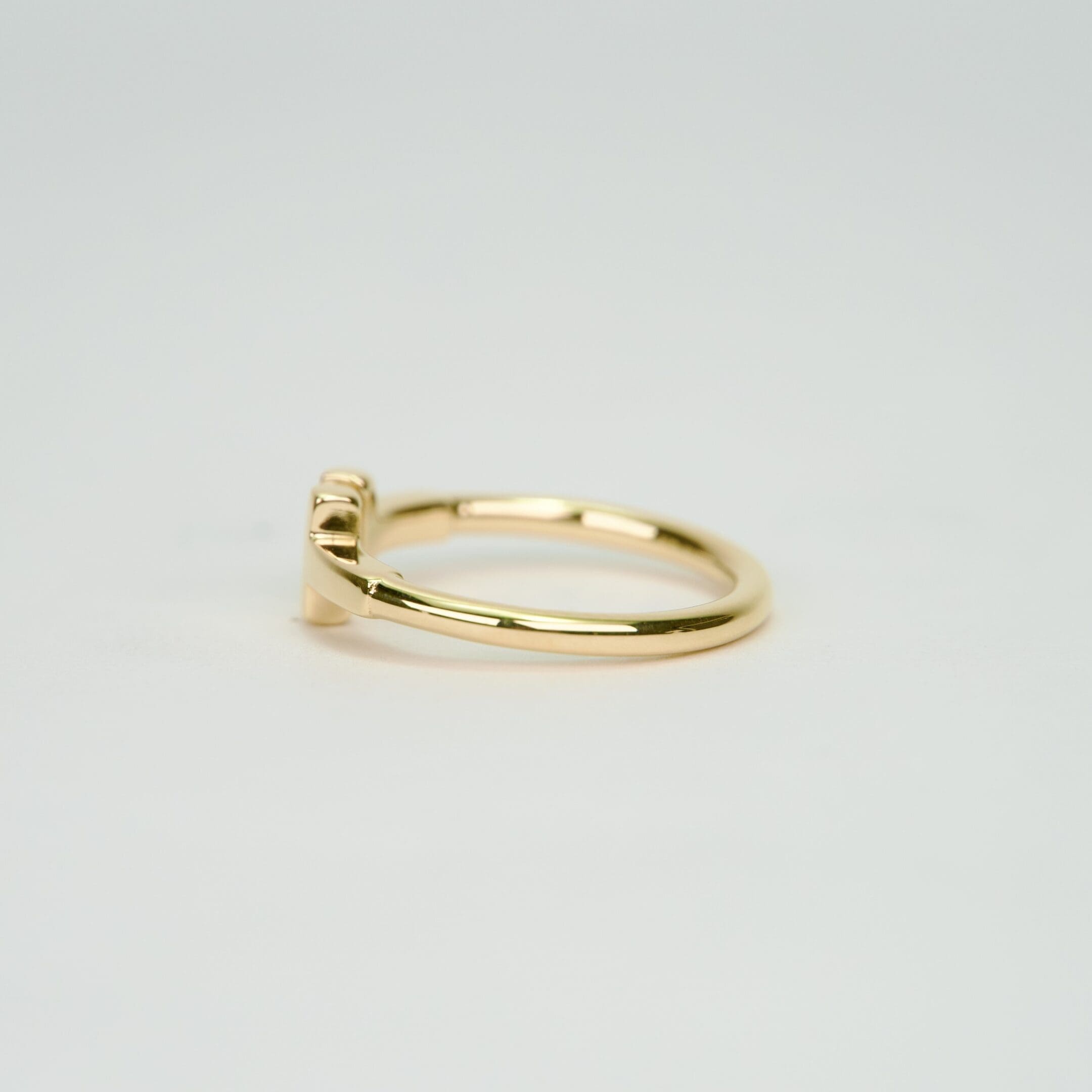 Tiffany & Co. 18k Yellow Gold T Wire Ring Size 4.5 - Image 5