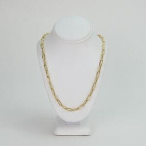 Roberto Coin 18K Yellow Gold 5mm Alternating Paperclip Necklace 17''