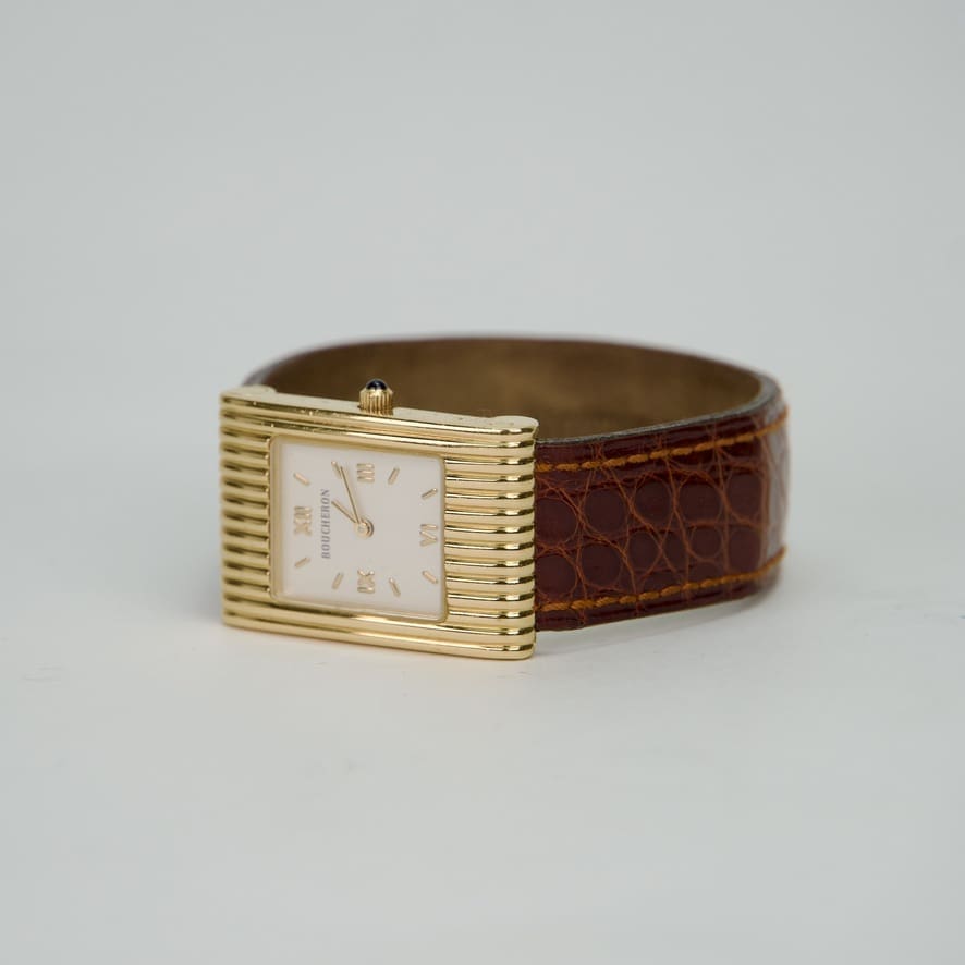 Boucheron Reflet 18k Yellow Gold 21mm Quartz Wristwatch - Image 4