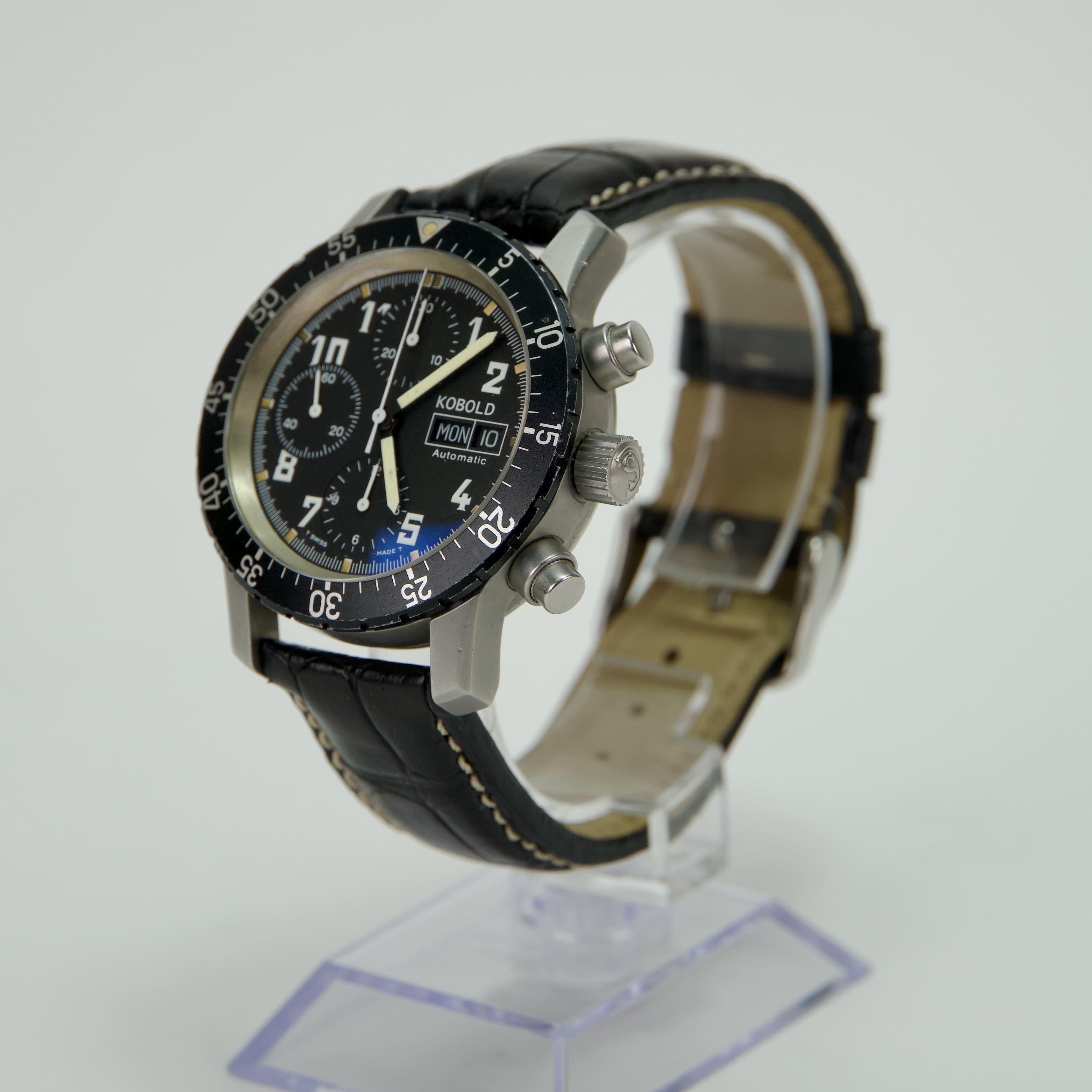 VINTAGE Kobold Endurance Stainless Steel 41mm Chronograph Watch C 041-50 - Image 5