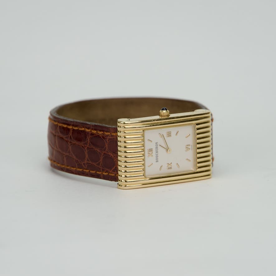 Boucheron Reflet 18k Yellow Gold 21mm Quartz Wristwatch - Image 5