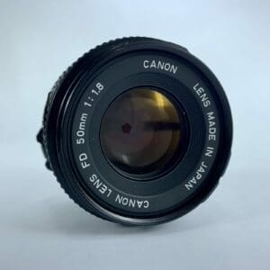 Canon 50mm f/1.8 camera lens.