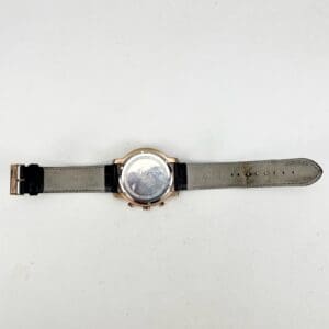 Back view of a wristwatch with strap.