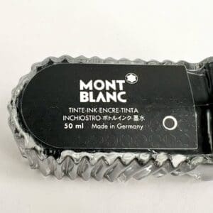 Montblanc ink bottle, 50 ml, black label.