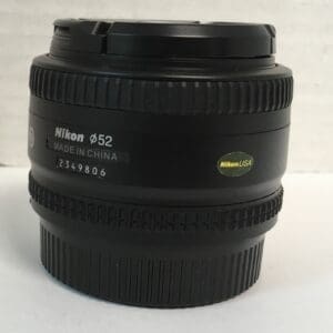 Nikon camera lens with USA label.