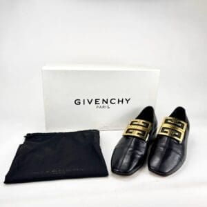 Givenchy loafers with box and dust bag.