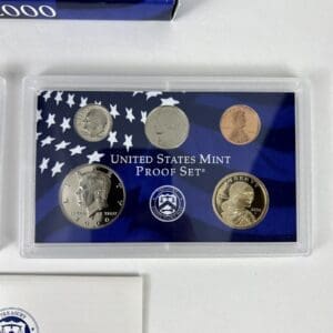 United States Mint Proof Set coins.