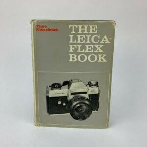 The Leicaflex Book" cover with camera image.