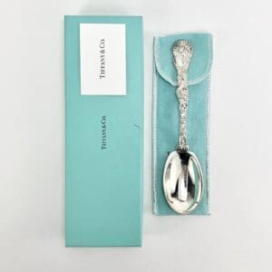 Tiffany & Co. silver spoon with box.