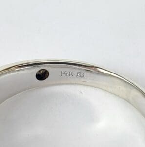 14K gold ring with hallmark.