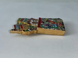 Colorful puzzle piece with detailed illustrations.