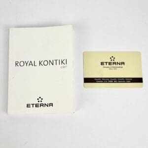 Eterna Royal Kontiki manual and warranty card.