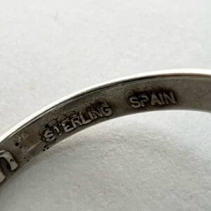 Sterling silver ring marked "Spain.