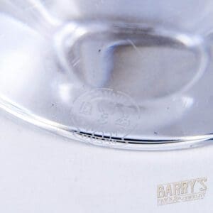Close-up of a transparent glass object.