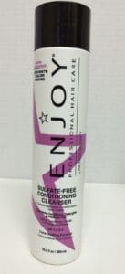 Enjoy sulfate-free conditioning cleanser bottle.