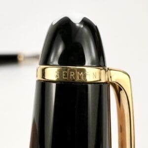 Luxury pen with gold clip detail.