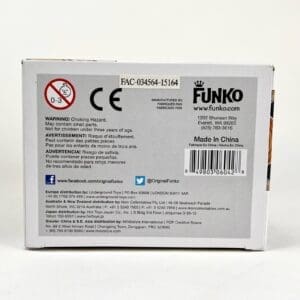 Funko product box with safety warnings and details.