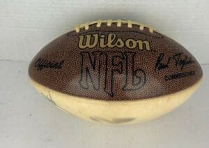 Wilson NFL football on white background.