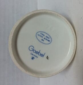 Goebel Germany plate base with markings.