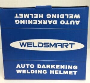 Weldsmart auto darkening welding helmet box.